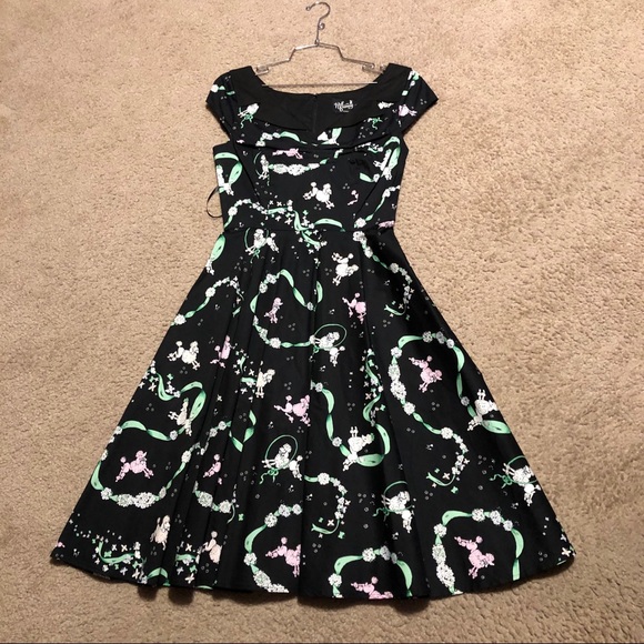 Hell Bunny Lexie 50’s Dress poodle print 🐩 - Picture 5 of 5